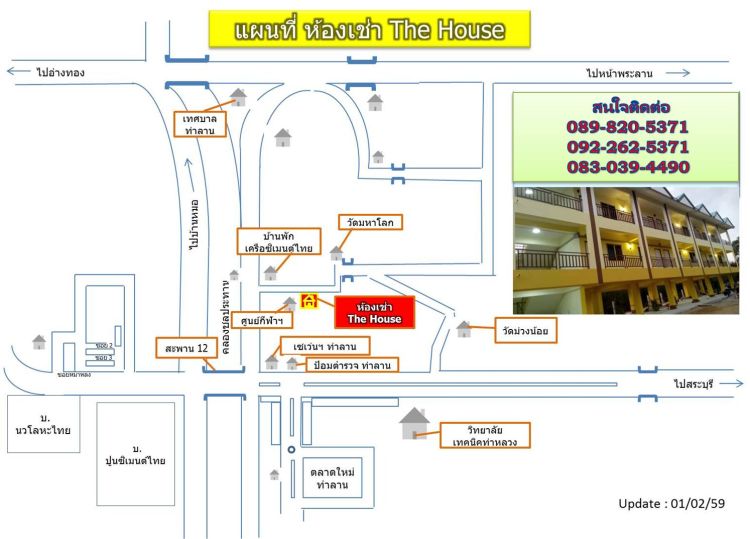 ห้องเช่า "The House"