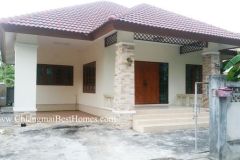 House for rent in Sansai, Outer Ring Rd., 5.5 km. from Rimping MiChok plaza, 1 km. from Phu Doi mark