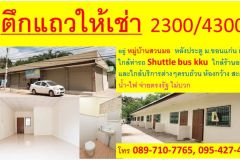 Shophouse for Rent Near Shuttle bus of Khonkaen University 2300-4300/month