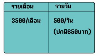 ประเภทห้อง  ห้องแอร์