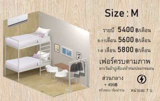 ประเภทห้อง  Size : L (2 คน)