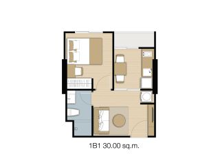 Room Type for  1Bedroom 1Bathroom 1